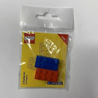 Rare New Unopened Official Authentic Lego 5838 Eraser Set Red Blue By Senator • $10