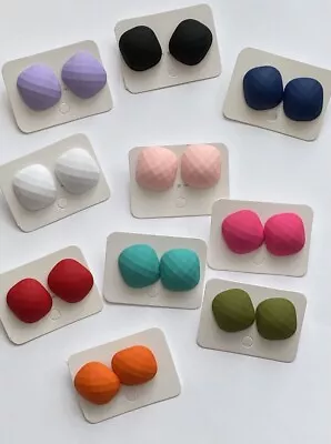 £4.29 • Buy Fashion Colourful Elegant Stud 60S Style Acrylic Earrings