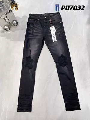 New Purple Brand Black Distressed Men's Jeans Fashion Statement - Retro Street • $54.99