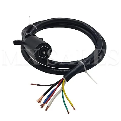 New 7-WAY ELECTRICAL PLUG & 7FT CABLERV TOWINGTRAILER BRAKE WIRING HARNESS • $29.99