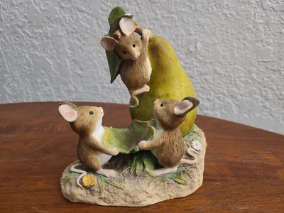 £19.38 • Buy Merrie Mice From Border Fine Arts Enesco Pear Drop Fun 110218