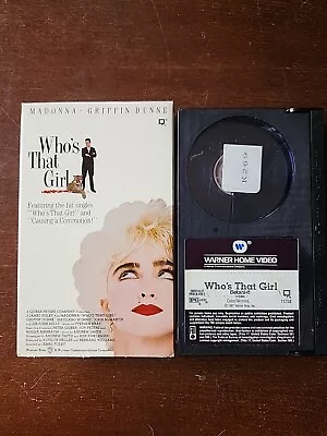 Who's That Girl Betamax  NOT VHS 1987 Madonna Griffin Dunne Rare Comedy • $27.99