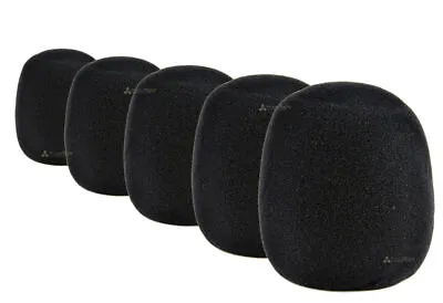 Foam Handheld Microphone Windscreen 5 Pack Replacement Quality Standard Covers • $9.95