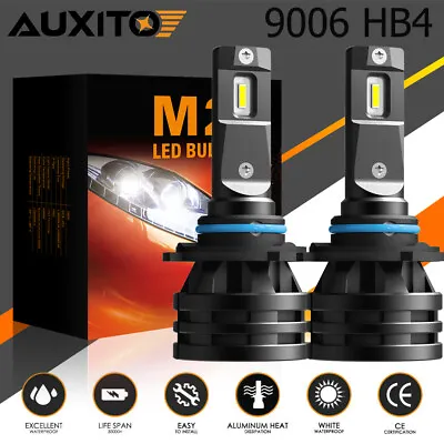 AUXITO 9006 HB4 LED Headlight Bulb Low Beam Conversion Kit Fanless Lamp 6000K 2x • $21.59