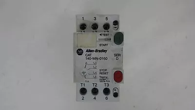 Allen-Bradley 140-Mn-0160 Manual Motor Starter Series D 2.5A 600V 3Ph • $15