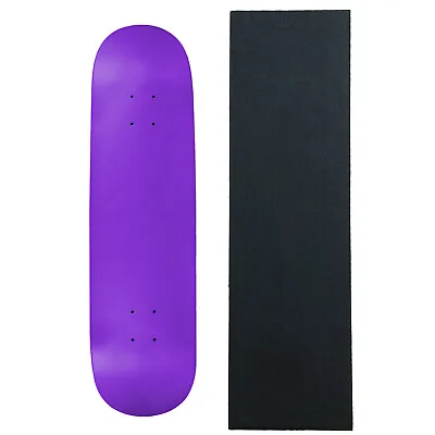 MOOSE Blank Skateboared Deck 8.0  NEON PURPLE - With Griptape • $29.95