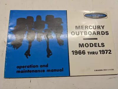 Mercury Merc Outboards Models 1966 – 1972 650 500 402 400 350 200 110 75 40 39 • $34.99