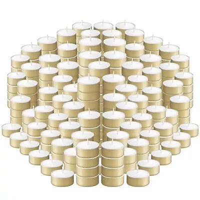 Gold Tea Light Candles – 150 Count Long-Lasting Tealight Candles Unscented W... • $45.57