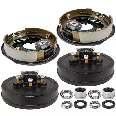 Trailer 5 X4.5 Hub Drum With 10 X2-1/4  Electric Brakes For 3500 Lbs Axle TX D20 • $174.76