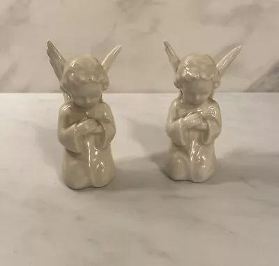 Vintage Goebel  Porcelain Pair Praying Angel's West Germany Sacrart Cristmas  • $27.95