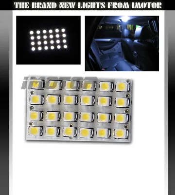 24 SMD LED BA9S/194/168/T10 Adapter Dome Map Interior Trunk Courtesy Light White • $4.98