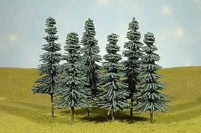 Bachmann 8-10 Inch Blue Spruce Trees (3) - O Scale Model Railroad Scenery • $20.58
