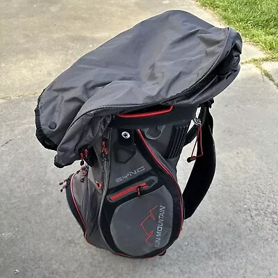 Sun Mountain Sync 14 Way Golf Cart Bag W/ Rain Cover & Shoulder Strap- Gray • $119.99