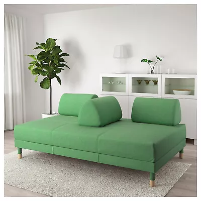 **New IKEA FLOTTEBO Sofa BED 120cm COVER Set In LYSED GREEN 803.425.28 SLIPCOVER • £169