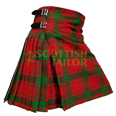 Scottish Handmade Traditional MacQuarrie Tartan Kilt & Custom Size Kilts • $60