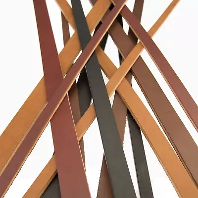 $24 • Buy Full Grain Harness_Bridle Leather Heavy Duty Straps Strips_1/2, 3/4 Or 1 Width
