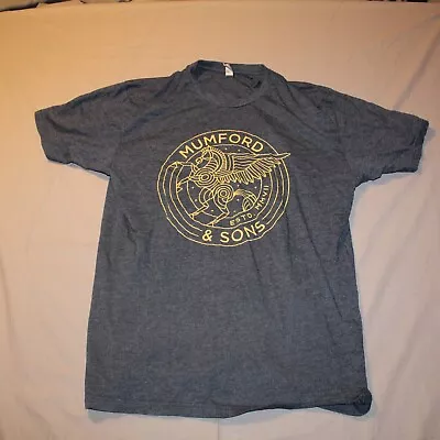 Mumford & Sons Heathered Blue T-shirt Size Extra Large L Band Merch • $15.49