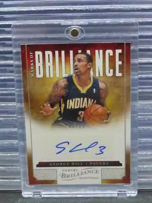 2012-13 Brilliance George Hill Marks Of Brilliance Auto Autograph #3/25 Pacers • $2.47