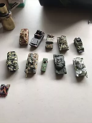 Micro Machines Military Vehicles / Tanks Lot Of 9 - Galoob LGT Flaws Glued Bottm • $18.95