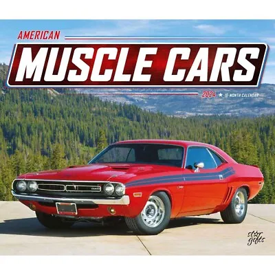 American Muscle Cars OFFICIAL | 2024 14x24  Monthly Deluxe Wall Calendar • $18.99