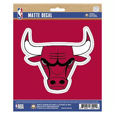 Fanmats NBA Chicago Bulls Decal Matte 5 X6.25  Auto Boat Cooler Luggage • $15.40