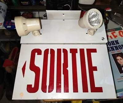 VTG Emergency Sign SORTIE With 2 Lights (EXIT) In French Sign • $175