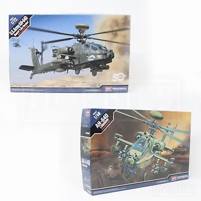 Academy Army Attack Helicopter 1/72 1/48 Scale Model Kit AH-64 TOW Defender • £13.99