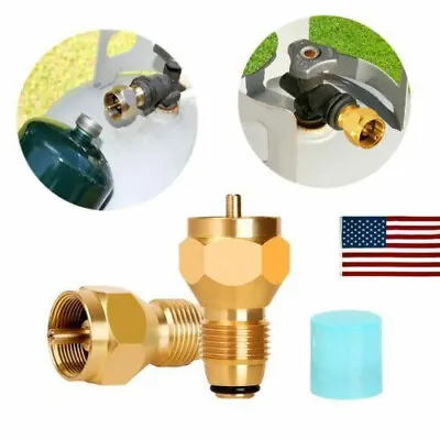 $6.99 • Buy Propane Refill Adapter Gas Cylinder Tank Coupler Heater Camping Cooking BBQ US