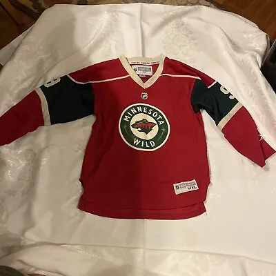 Minnesota Wild NHL Reebok Hockey Jersey Red Green Youth Size L/XL Mikko Koivu #9 • $17.99