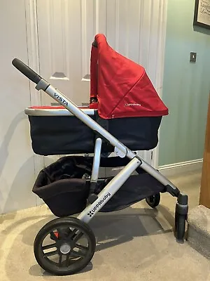 UPPAbaby Vista Denny Travel System Single Seat Stroller And Travel Bag • £275