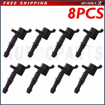 8 Ignition Coils DG511 & 8 Motorcraft Spark Plugs SP515/SP546 PZH14F For Ford • $86.93