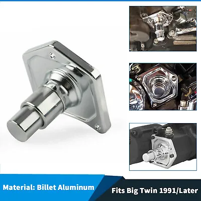 Chrome Solenoid Cover Push Button Starter For Harley Big Twin Softail 1991-2017 • $13.95