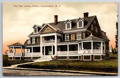 Hackensack New Jersey~Handcolored: Old Ladies Home~c1910 Postcard • $13