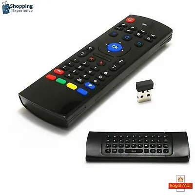 MX3 2.4G Wireless Remote Control Keyboard Air Mouse For MXQ Android XBMC TV Box • £9.29