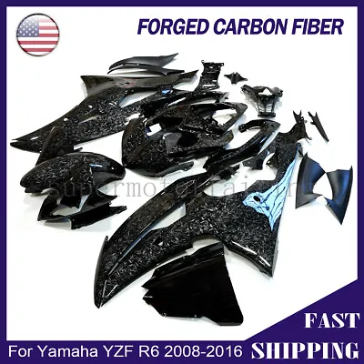 Forged Carbon Fiber Fairing Kit For Yamaha YZF R6 2008-2016 Injection Bodywork • $569.05