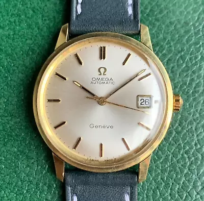 1967 Omega Seamaster Geneve Automatic Ref. 166.022 Gold Tone Watch - Serviced • $849