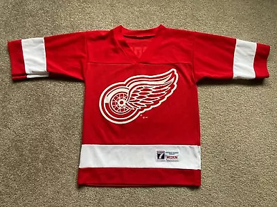 Detroit Red Wings Sergei Fedorov #91 Jersey Youth Medium Logo 7 NHL Hat Vintage • $25