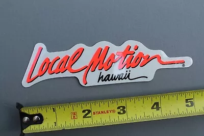 LOCAL MOTION Hawaii Surfboards Neon Orange OG 80's LM1A Vintage Surfing STICKER • $19
