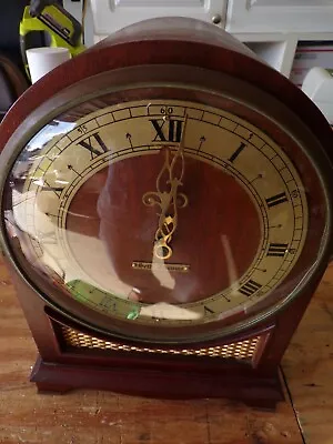 Rare! Vintage Seth Thomas  E704 1/4 Hr Chiming Mantel Clock Clock Works! • $149.50