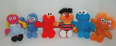 Tyco Sesame Street Beans Plush Muppets 8” Lot Grover Elmo Ernie Cookie Betty Lou • $20