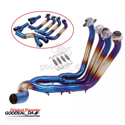 For Yamaha YZF R6 2017-2023 Blue Exhaust System Header Pipe Fit Original Escape • $266.52