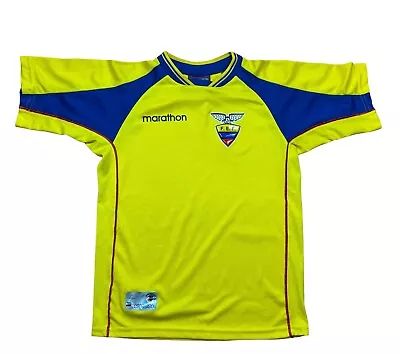 Ecuador Home Football Shirt 2002 Soccer Jersey Tee Size Boys 12 Year • $20