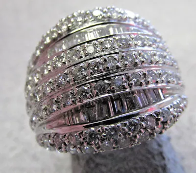 PLATINUM  Laura Ramsey 2.00 Ctw    Near Perfect Diamond Ring  6 Make Offer • $4700.50