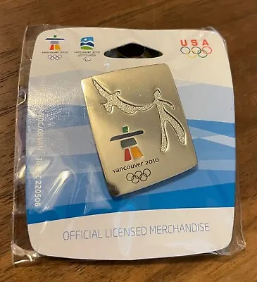 Vancouver  2010 Man And Eagle Silver Olympic Pin • $5