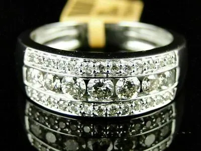 3.00Ct Round Lab Created Diamond Engagement Men's Ring 14K White Gold Plated • $98.99