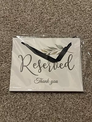 Reserved Cardboard Signs For Wedding Venue Special Guests Seats • $10