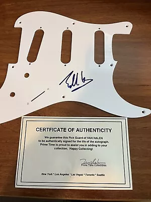 Eddie Van Halen Signed Guitar Pick Guard With COA • $2149.99