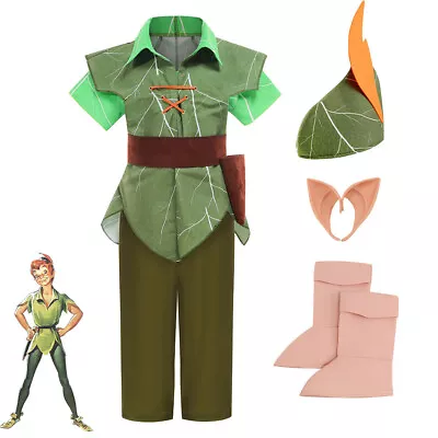 Kids Peter Pan Cosplay Costume Outfit Party Fancy Dress Up • $43.97