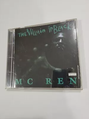 RARE 1ST PRESS MC Ren The Villain In Black CD 1996 Ruthless Records NWA DR DRE  • $29.95