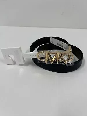 Michael Kors Women's 25mm Reversible Logo Belt - Black -  L XL • $19.99